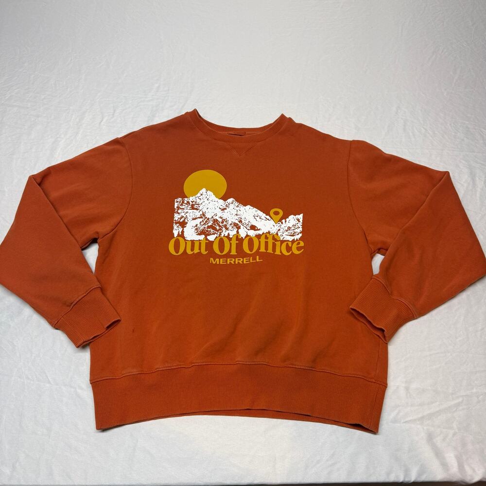 Merrell Out of Office Mountain Graphic Crewneck Sweatshirt Men's M